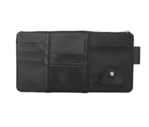 Car Auto Sun Visor Point Pocket Organizer Pouch Bag Card Glasses Storage Holder Car-Styling  IC Card Holder Sunshade Bag