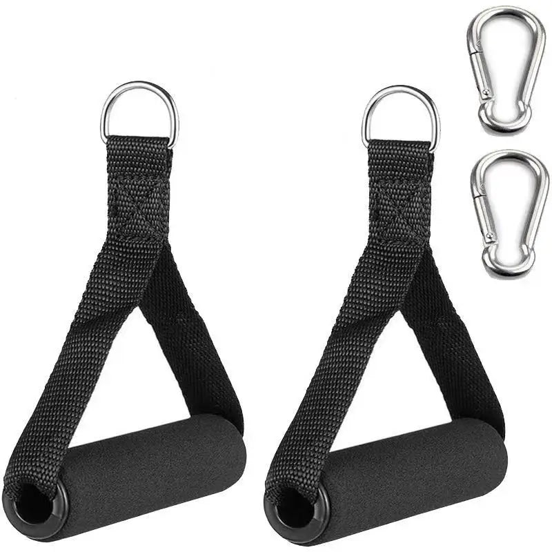 Gym Handle Extra Wide Foam Grips for Fitness Crossfit Lifting Pulling Workout Heavy Duty D-ring Pull Rope Cable Tube Accessories