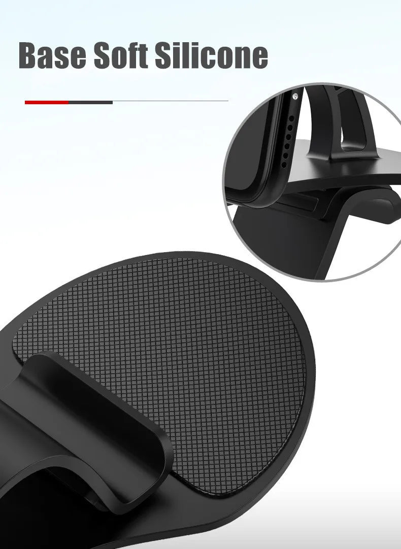 360 Rotatable Car Phone Holder Universal Cell Phone Stands Car Rack Dashboard Support for Auto Grip Mobile Phone Fixed Bracket