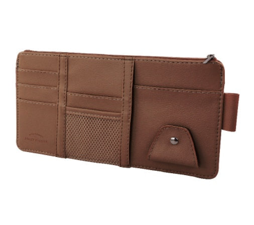 Car Auto Sun Visor Point Pocket Organizer Pouch Bag Card Glasses Storage Holder Car-Styling  IC Card Holder Sunshade Bag