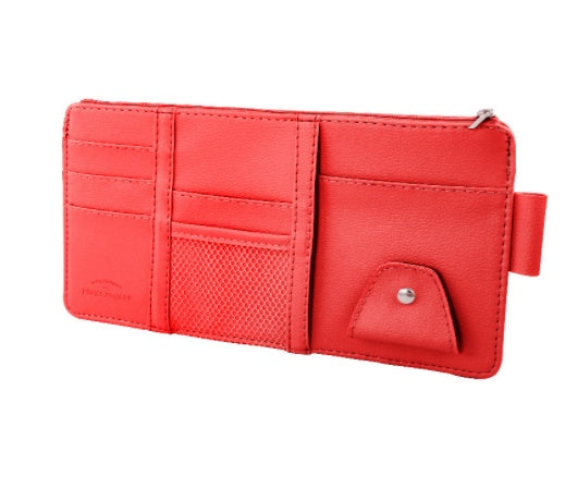 Car Auto Sun Visor Point Pocket Organizer Pouch Bag Card Glasses Storage Holder Car-Styling  IC Card Holder Sunshade Bag